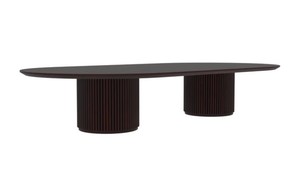 Contemporary <b>Wood</b> <b>Dining</b> Room Set 6 Piece Solid Back Upholstered <b>Chairs</b> Rectangular Table Modern Home Furniture - Product Image 4