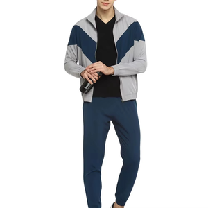 Chándal de Forro Polar para Hombre, de Alta Calidad, Barato, al por Mayor, de 2 Piezas, con Capucha Lisa y Cremallera, Personalizable - Product Image 2