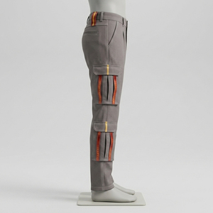 Pantalones Deportivos Cargo para Hombre Sin Marca, Cintura Elástica con Cordón, Pantalones Jogger Casuales con Múltiples Bolsillos - Product Image 2