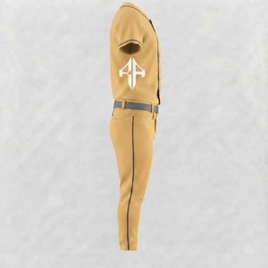Ensemble de baseball pour hommes de haute qualité, matière 100% polyester, col en V, impression par transfert par sublimation par RIVIAN ATLANTIC - Product Image 4