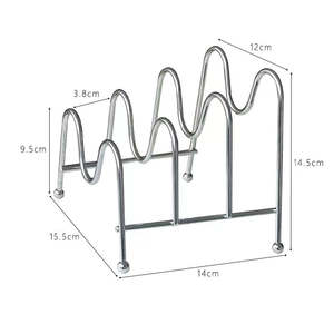ชั้นวางของโลหะแข็งแรงพร้อมชั้นวางแบบเปิด |   อุปกรณ์จัดระเบียบอเนกประสงค์สำหรับห้องครัว ห้องน้ำ ห้องซักรีด - Product Image 2