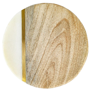 Ensemble de dessous-de-verre ronds en bois, antidérapants, design rétro, tapis et sous-plats - Product Image 6