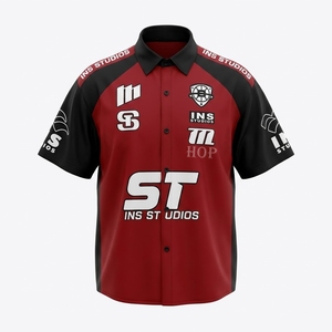 Camisa de Carreras Bordada con Logotipo Personalizado, Ropa de Trabajo para Taller, Polo Retro con Botones, Uniformes para Taller de Modificación de Autos, Camisa de Mecánico F1 - Product Image 2