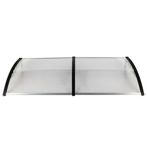 Copertura Antipioggia per Porte e Finestre, Supporto Nero per Grondaie 200 X 100 cm, Uso Domestico HT 99972412 - Product Image 3