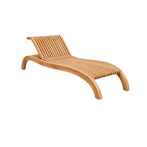 Tumbona Moderna de Madera de Teca Sólida para Exteriores, Tumbona para Jardín, Patio, Piscina, Muebles para Hotel, Resort, Villa, Hogar - Product Image 1