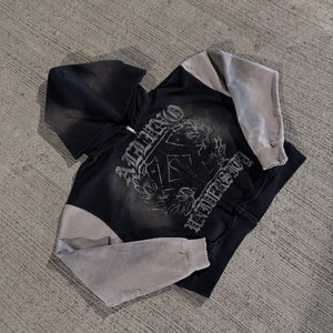 Sudadera con Capucha para Hombre, Otoño 2022, 100% Algodón, Forro Polar Grueso, Antipilling, Estilo Urbano, Ecológica, con Logotipo Personalizado Bordado - Product Image 3