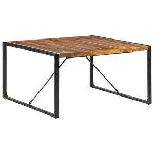 Mesa de comedor de madera maciza 55,1 "x 55,1" x 29,5 "Tamaño Diseño elegante para una experiencia gastronómica cómoda - Product Image 1