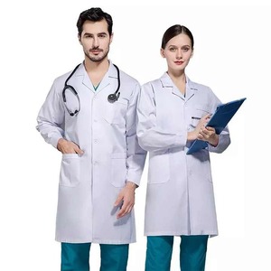 Medical Scrubs Nursing Women Knitted 100% Cotton Breathable Quick-drying Hospital Uniform Sets Joggers Cheap Price OEM - Product Image 1