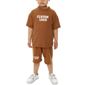 Nouveaux ensembles été bébé enfant : t-shirt et short décontractés, t-shirts à manches courtes, shorts en coton, deux ensembles pour petite fille et garçon. - Product Image 6