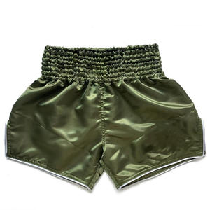 Pantalones Cortos Deportivos para Hombre, Muay Thai, Satén, Cintura Elástica, Entrenamiento, Gimnasio, Kickboxing, Ligeros, Estampado Colorido, Top de Muay Thai - Product Image 5