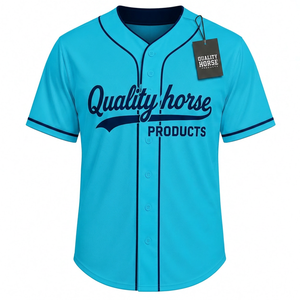 Maillots de baseball personnalisés respirants à manches courtes pour hommes, 100 % polyester, couleur unie, grandes tailles, été, vente en gros - Product Image 4