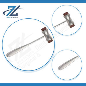 Martillo Quirúrgico Kelsey Fry Manual con Extremos de Acetal Renovable, 190 mm de Largo, 280 Gramos, Acero Inoxidable Quirúrgico, Certificado CE, Alta Calidad, Uso General - Product Image 4