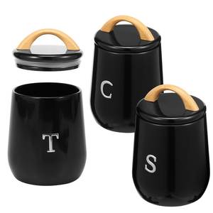 Vintage Metal Food Storage Containers Cylinder Shape With Lid Airtight Kitchen Canisters For Sugar Tea Coffee - Product Image 3