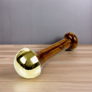 Herramienta Facial de Kansa Hecha a Mano por Senoras |   Masajeador Facial Ayurvédico de Bronce |   Venta al por Mayor de Marca Privada en Delhi, India - Product Image 1