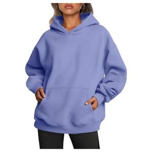 2025 mujeres invierno otoño Sudadera con capucha de lana suave OEM ODM logotipo personalizado insignia Streetwear Casual gimnasio desgaste pulóver - Product Image 4
