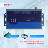 SUNPN ESD: Sistema de Monitoreo Antiestático Continuo con Correa de Muñeca y Tapete de Conexión a Tierra para Fabricación de Electrónica Automotriz