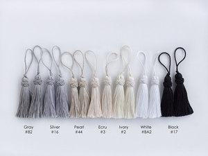 Borlas de Seda de Lujo de Alta Calidad, 5 Piezas, 2.95 Pulgadas, 40 Colores Disponibles, Borlas Grandes y Gruesas, Pedido al por Mayor - Product Image 6