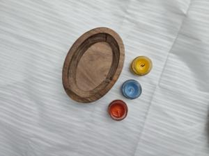 Cuencos de madera ovalados hechos a mano para velas, artesanía y curiosidades, al por mayor |   Decoración para el Hogar de Acción de Gracias, Halloween y Navidad |   OEM - Product Image 2