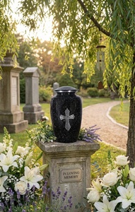 aluminium high class urn <b>vase</b> aluminium superior quality urn aluminium top grade <b>memorial</b> urn aluminium fine finis <b>vase</b> - Product Image 5