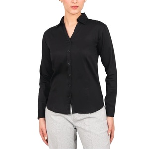 Camisa de Vestir Formal Clásica de Manga Larga 100% Algodón Personalizada para Mujer, para Oficina, Negocios, Uso Casual, Ropa de Mujer de Alta Calidad - Product Image 4