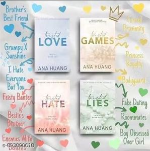 Série Twisted, lot de 4 (Twisted Love, Games, Hate, Lies) en édition brochée par Ana Huang, collection best-seller - Product Image 1