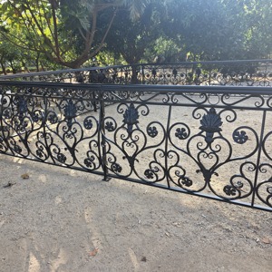 Custom Wrought Iron Railing Designs: Luxurious Handcrafted Ornamental Metal Stair & Balcony Railings to Enhance Your Property Va - Product Image 4