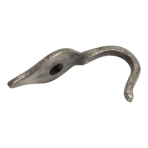 Hand-Forged Wrought Metal Wall <b>Hooks</b> Vintage Industrial Single Coat Hanger Rustic Metal <b>J</b>-<b>Hook</b> for Cabin Farmhouse and Mudroom - Product Image 3