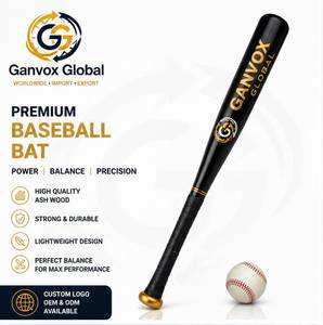 Batte de baseball pour enfants en bois de frêne, légère, haute performance, design équilibré, logo personnalisé, OEM ODM, pour l'entraînement et les jeux - Product Image 1