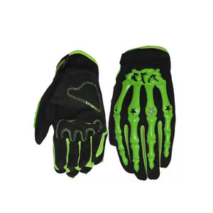 Durable Lightweight Leather Motorbike Gloves Full <b>Finger</b> Non-Slip Breathable Adjustable Wrist <b>Strap</b> Professional Riding Gear - Product Image 1