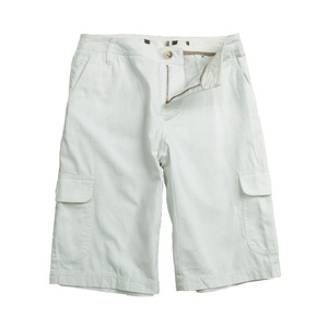 Shorts cargo noirs pour hommes, taille mi-haute, fermeture boutonnée, en coton, décontractés, style Bermuda, avec poches - Product Image 2