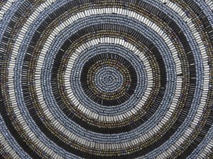Set of 2 handmade-handcrafted <b>beaded</b> <b>placemat</b> Sphere <b>Placemat</b>- <b>beaded</b> charger- - Product Image 6