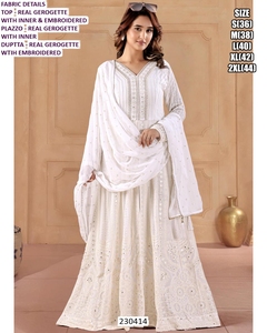 <b>Emerald</b> Noor Anarkali Bandhani Embroidered Dupatta Quick Dry Traditional Floor-Length Women's Party <b>Dress</b> for Diwali - Product Image 4
