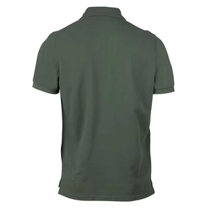 T-shirt de pêche pour homme à manches courtes, rayé, coupe classique, décontracté, en coton tricoté, respirant, séchage rapide, couleurs et logo personnalisables, pour l'extérieur - Product Image 3