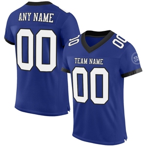 Vente en gros directe OMMIZ INDUSTRY Maillot de football authentique personnalisé en maille blanc-noir - Product Image 1