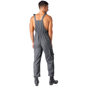 High Visibility Safety Bib <b>Overalls</b> Cotton Anti-Wrinkle Durable Unisex Workwear for <b>Construction</b> Workers - Product Image 6