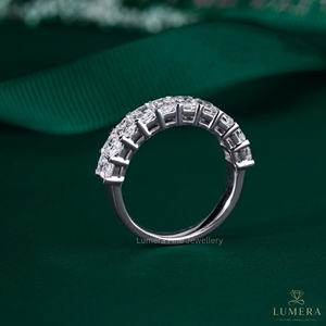 Bague en diamant radiant VVS de 2,34 carats disponible en or 9k, 10k, 14k, 18k, bijoux de luxe pour fiançailles, mariage, idée cadeau - Product Image 3