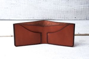 Premium Genuine Leather Slim <b>Business</b> <b>Card</b> Holder with Zipper Closure Fashion Style - Product Image 3