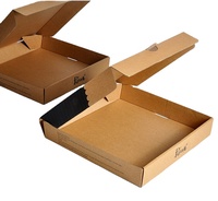 Boîte à pizza auto-ouvrante recyclable, personnalisée, pliable, en carton ondulé avec gaufrage et doublure en mousse, facile à assembler, pour plats à emporter