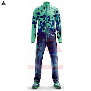 Trajes Deportivos Sublimados para Hombre Adulto, Color Blanco y Azul, con Cierre de Cremallera, Talla Grande, de Forro Polar - Product Image 3