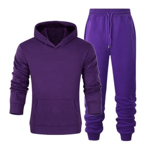 Homme Men's Melegito Sportswear Sweatsuit Set Spordidress Plain Hoodie & Pants Blank Casual Trenerka Tracksuit - Product Image 2