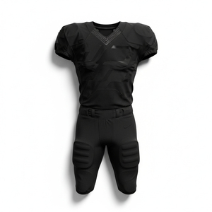 Factory Price American Football Uniform Customized Size Color Lightweight Spandex Side Panels Pro Football Uniform Set - Product Image 1