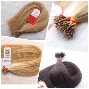 100% Extensions de cheveux Remy Nano Tip non traitées Extensions de cheveux humains de haute qualité vietnamiennes à double tirage - Product Image 1