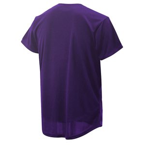 เสื้อเบสบอลสีแดง แขนสั้น ติดกระดุมด้านหน้า เสื้อกีฬาตาข่ายแบบยูนิเซ็กซ์ ระบายความชื้น สามารถสั่งทำชื่อทีมได้ ใช้ได้ทุกฤดู สำหรับผู้ใหญ่ - Product Image 6