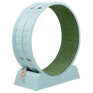 80*34*86CM Light Blue PP Track Connector Assembly Circular Design Green Carpet 15kg <b>Cat</b> Treadmill 1 <b>Cat</b> Teaser <b>Exercise</b> <b>Wheels</b> - Product Image 5