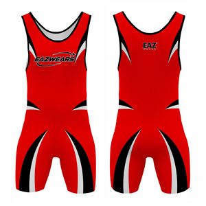 Maillot de lutte pour hommes, sublimation, design personnalisé, respirant, uniforme de performance, compétition d'équipe, entraînement, vêtements de sport en gros - Product Image 1