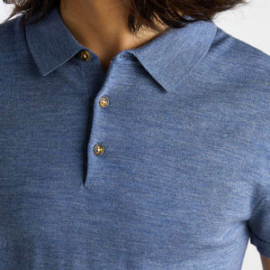 Camiseta de Manga Corta con Cuello en V de Lana Merino Premium, Secado Rápido, Transpirable, para Hombre - Product Image 6