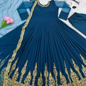 Robe de soirée élégante moderne pour femmes, manches longues, mi-longue, vêtements de célébration tendance, robe de soirée élégante de qualité supérieure pour femmes - Product Image 3