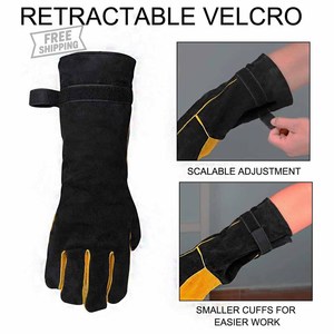 Guantes de Soldadura Reforzados con Piel de Vacuno, Resistentes a Chispas, para Protección Personal, Bomberos y Construcción - Product Image 5