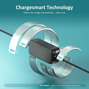Chargeur USB C pour ordinateur portable PD 3.0 à charge rapide 100W, alimentation 5-20V CC pour MacBook, HP, Dell, Lenovo ThinkPad, Surface, <span class=keywords><strong>Chromebook</strong></span> - Product Image 4