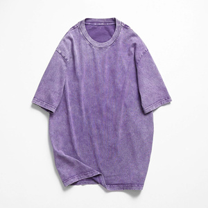 Camiseta de Talla Grande Transpirable con Logotipo Personalizable, Hecha en Vietnam, 100% Algodón, Lavado Ácido, para Hombre y Mujer - Product Image 2